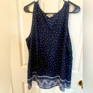 Loft summer chiffon v-neck dress tank top ☀️